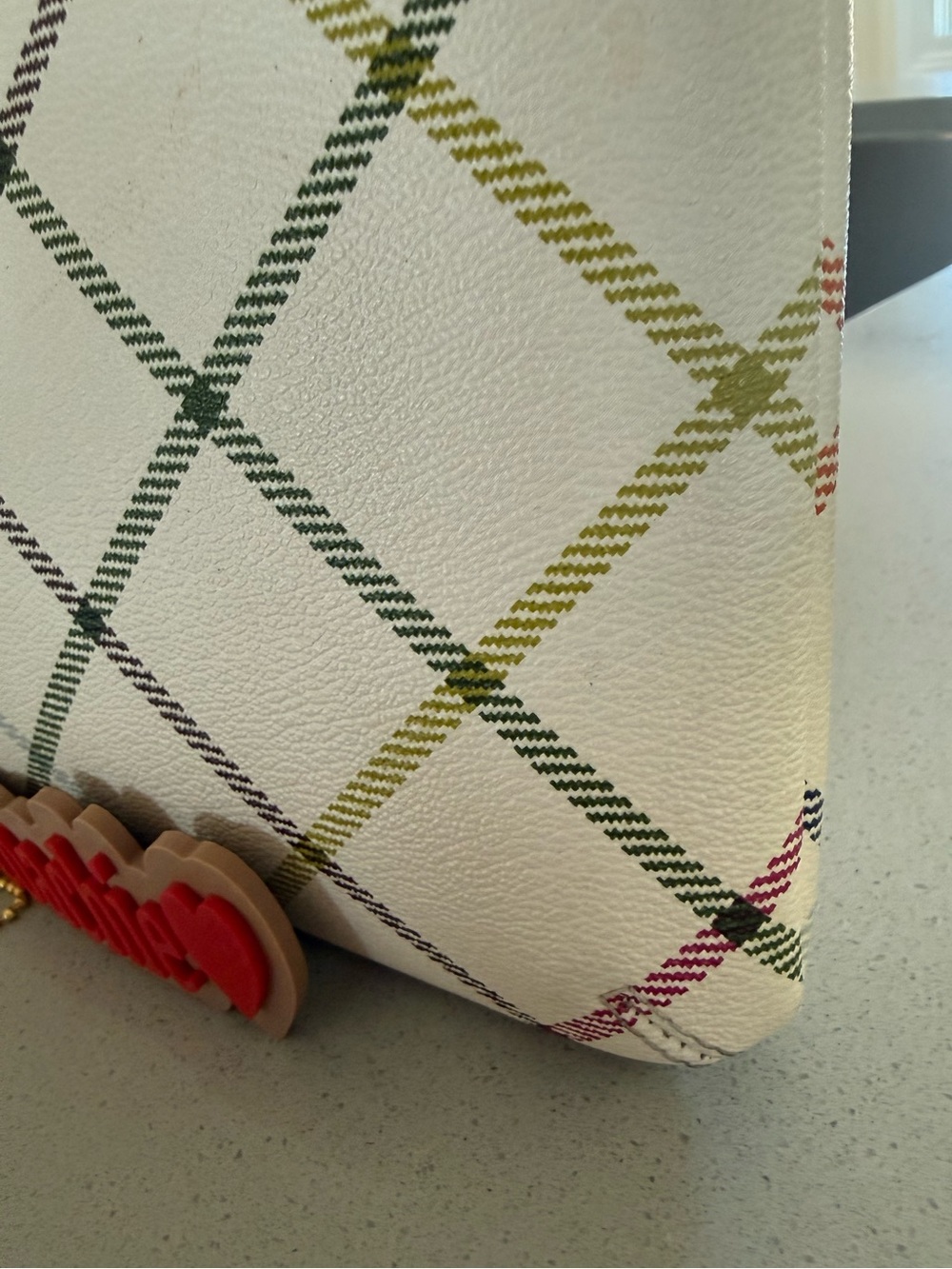Like NEW Coach Tattersall ALERT plaid Peyton tablet iPad or CLUTCH LIKE NEW - Picture 13 of 16